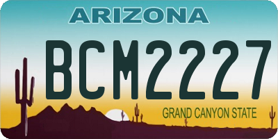 AZ license plate BCM2227