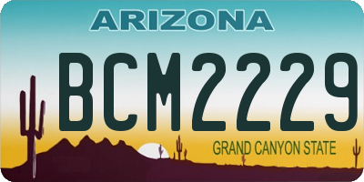 AZ license plate BCM2229