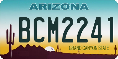 AZ license plate BCM2241