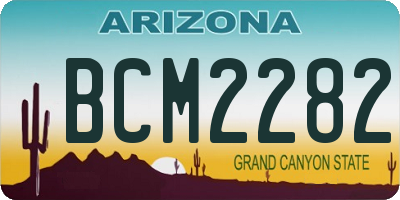 AZ license plate BCM2282