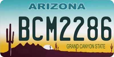 AZ license plate BCM2286