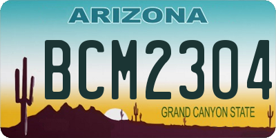 AZ license plate BCM2304