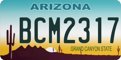 AZ license plate BCM2317