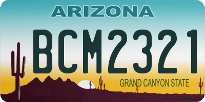 AZ license plate BCM2321