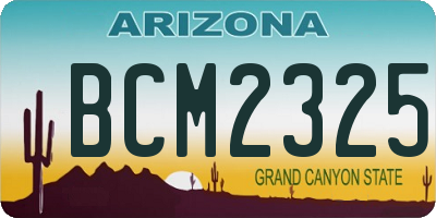 AZ license plate BCM2325