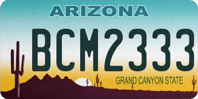 AZ license plate BCM2333