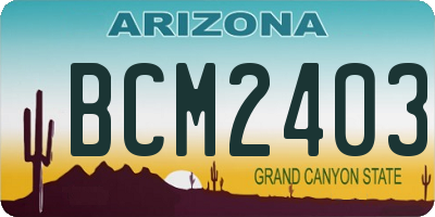 AZ license plate BCM2403