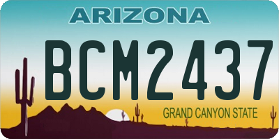 AZ license plate BCM2437