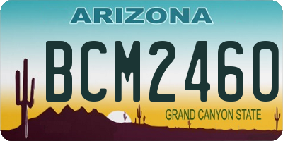 AZ license plate BCM2460