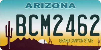 AZ license plate BCM2462