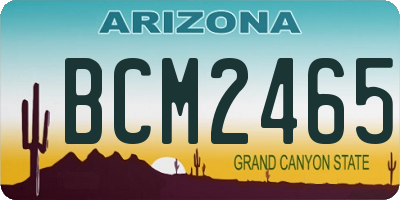 AZ license plate BCM2465