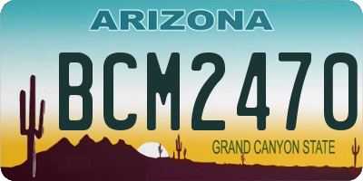 AZ license plate BCM2470