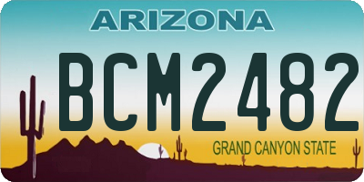 AZ license plate BCM2482