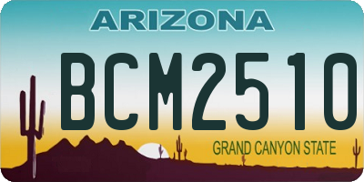 AZ license plate BCM2510