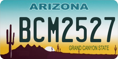 AZ license plate BCM2527