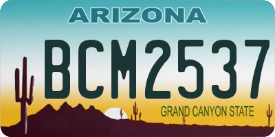 AZ license plate BCM2537