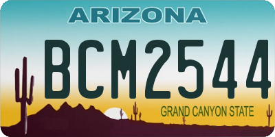 AZ license plate BCM2544