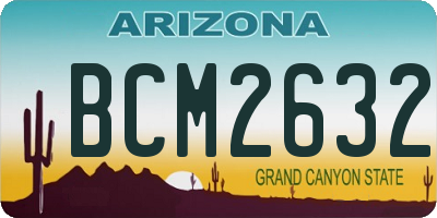 AZ license plate BCM2632