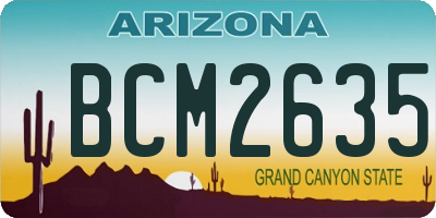 AZ license plate BCM2635