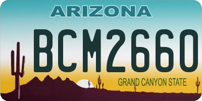 AZ license plate BCM2660