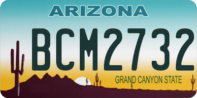 AZ license plate BCM2732