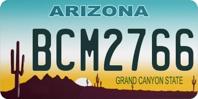 AZ license plate BCM2766