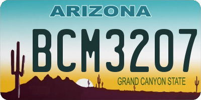 AZ license plate BCM3207