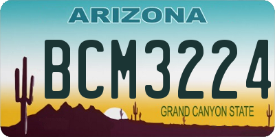 AZ license plate BCM3224