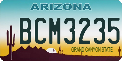 AZ license plate BCM3235