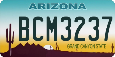 AZ license plate BCM3237