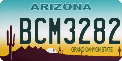 AZ license plate BCM3282