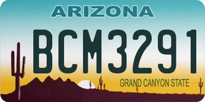 AZ license plate BCM3291