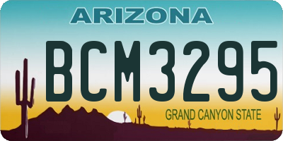 AZ license plate BCM3295