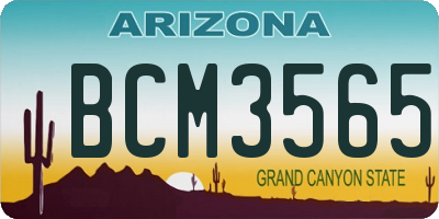 AZ license plate BCM3565