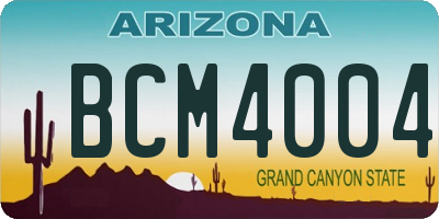 AZ license plate BCM4004