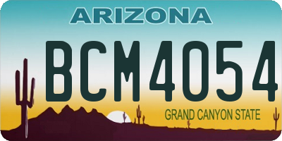 AZ license plate BCM4054