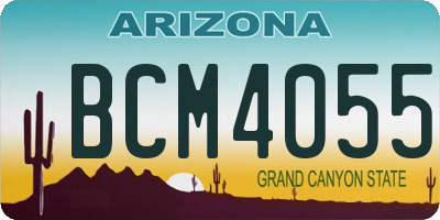 AZ license plate BCM4055