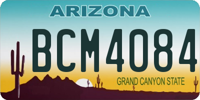 AZ license plate BCM4084