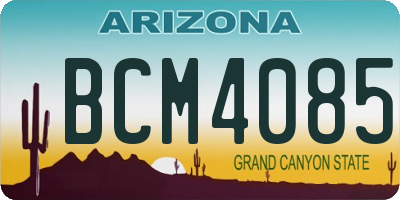 AZ license plate BCM4085