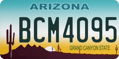 AZ license plate BCM4095