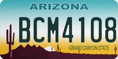 AZ license plate BCM4108