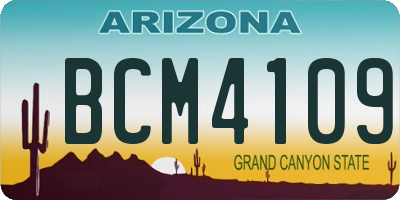 AZ license plate BCM4109