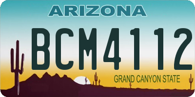 AZ license plate BCM4112