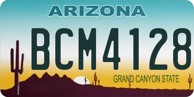 AZ license plate BCM4128