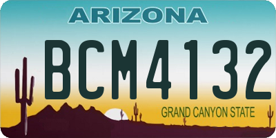 AZ license plate BCM4132