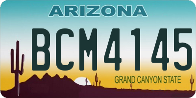 AZ license plate BCM4145