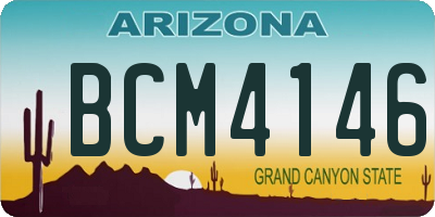 AZ license plate BCM4146