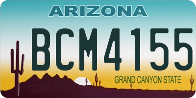 AZ license plate BCM4155