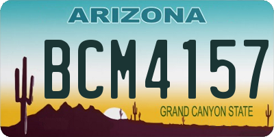 AZ license plate BCM4157