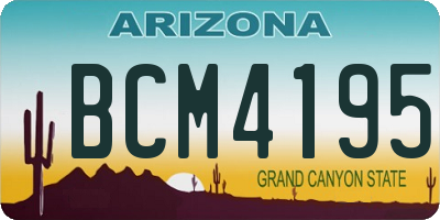 AZ license plate BCM4195